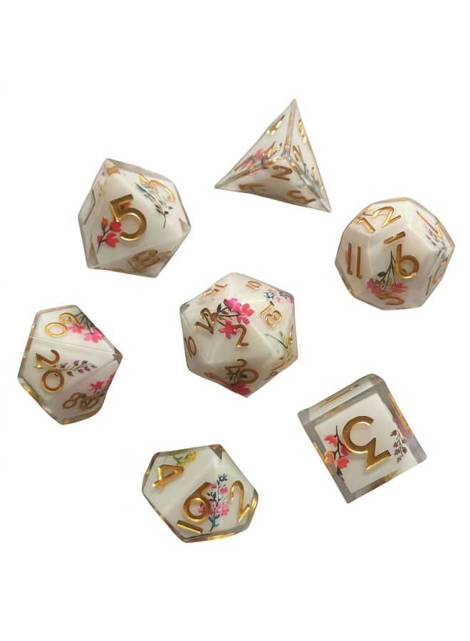 Resin Dice Dnd Transparent Dice Trpg Cthulhu Bullet Set Polyhedral Dungeons and Dragons Coc Running Group